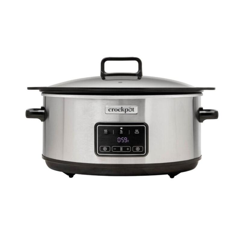 Olla De Cocción Lenta Crock-Pot Csc112x De 6,5 L (Plateada)