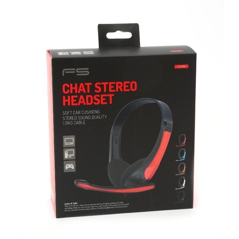 Omega Freestyle Casco + Mic Pc Fh4088 Rojo