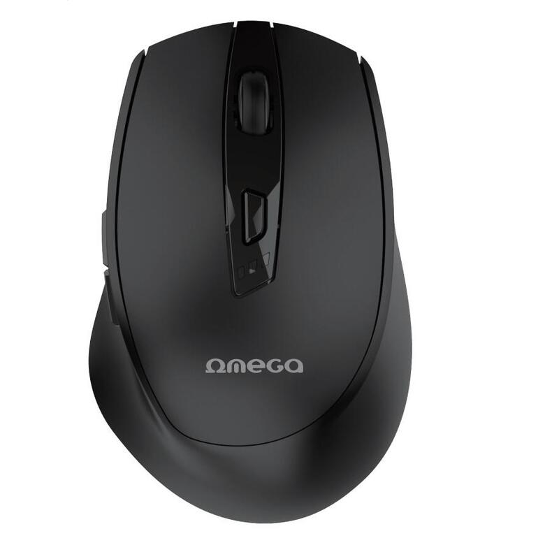 Omega Raton Dual Inalambrico Bluetooth Recargable Usb-C Omc529rwb Negro