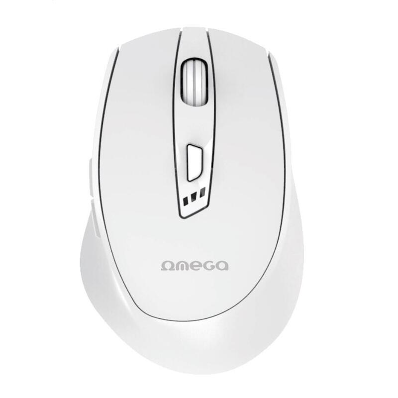 Omega Raton Dual Inalambrico Bluetooth Recargable Usb-C Omc529rww Blanco