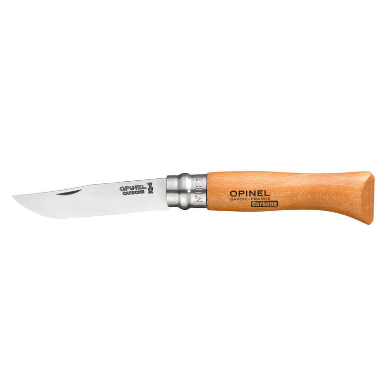 Opinel Navaja De Bolsillo No. 08 Carbono Cortes