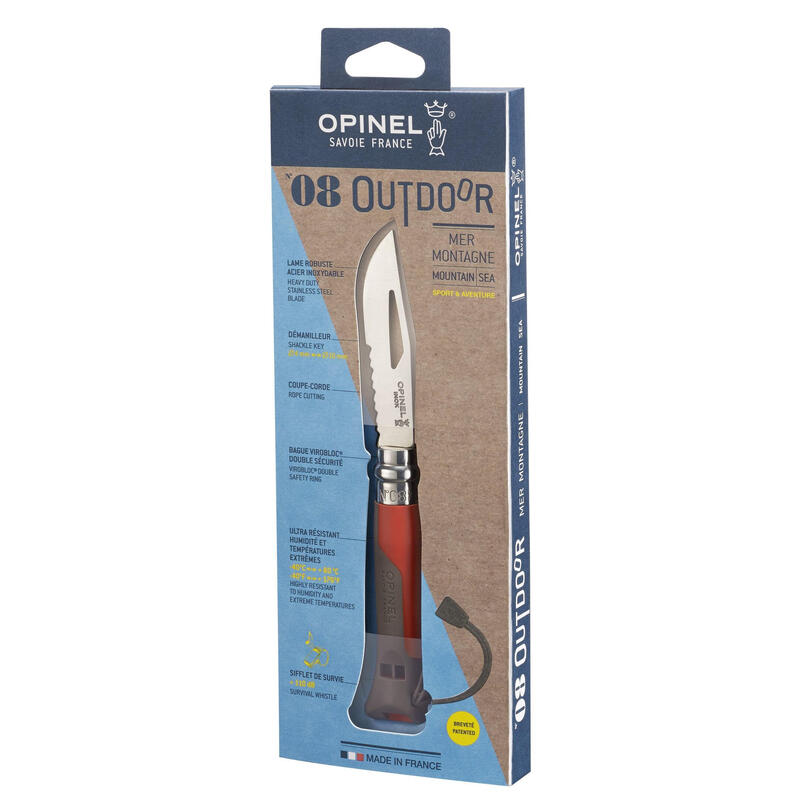 Opinel Navaja De Bolsillo No. 08 Outdoor Rot