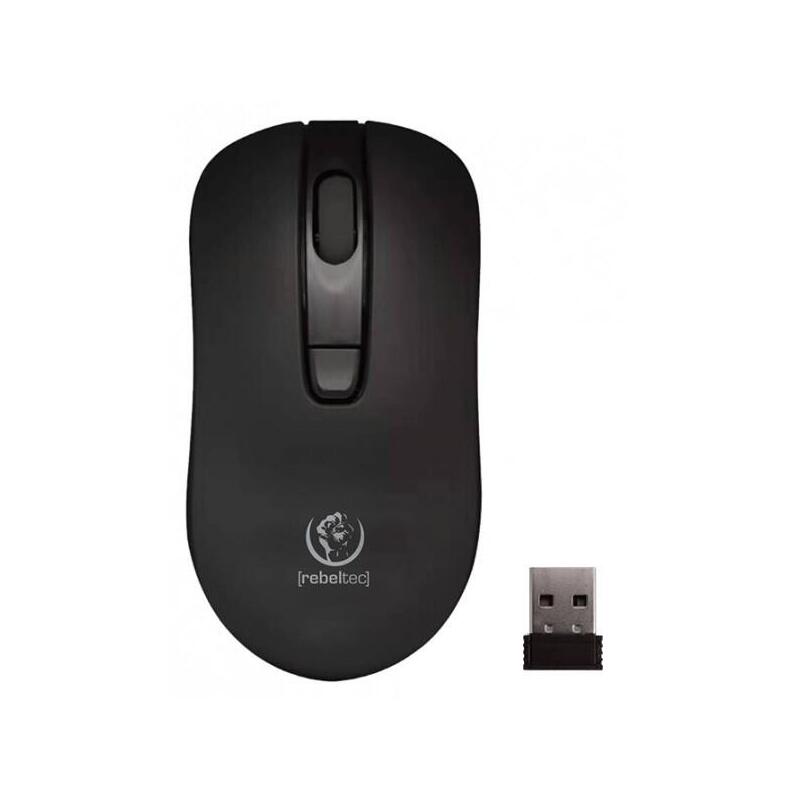 Optical Wireless Mouse Rebeltec Star Negro