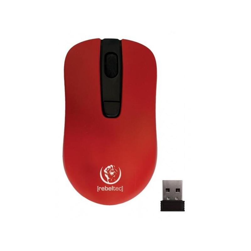Optical Wireless Mouse Rebeltec Star Rojo
