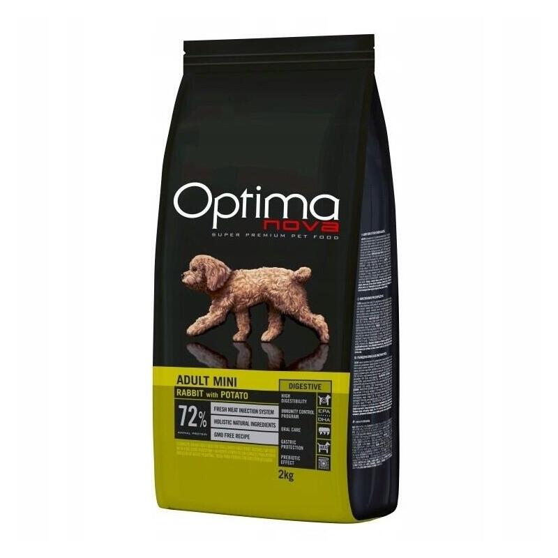 Optimanova Adult Mini Digestive Rabbit With Potato 2kg