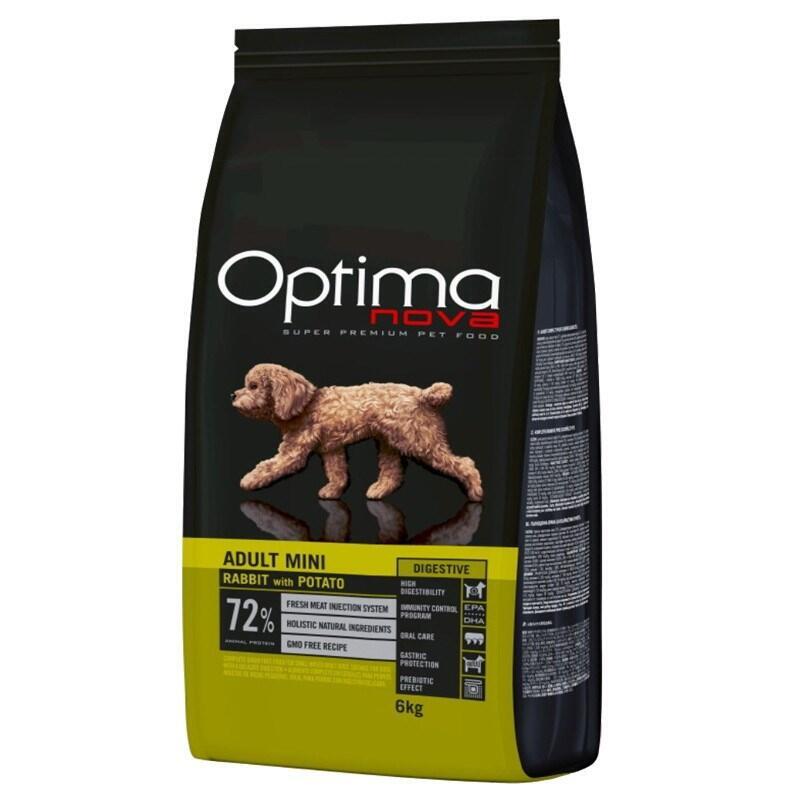 Optimanova Adult Mini Digestive Rabbit With Potato 6kg