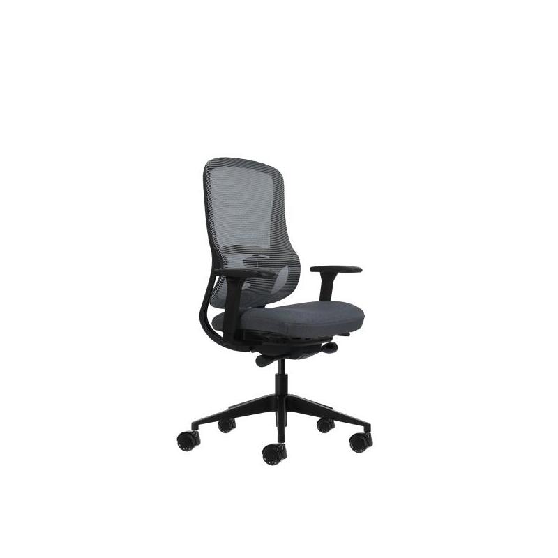 Oqonos Cherg 020 Silla De Oficina Ergonomica Con Mecanismo Autobalanceado, Reposabrazos 4d, Asiento Deslizable Y Ruedas