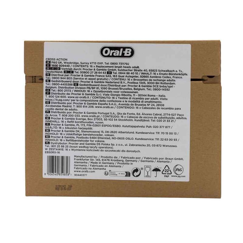 Oral-B Oral-B Pro Crossaction Aufsteckbürsten 16er (Frustfreie Umverpackung) 8006540859858