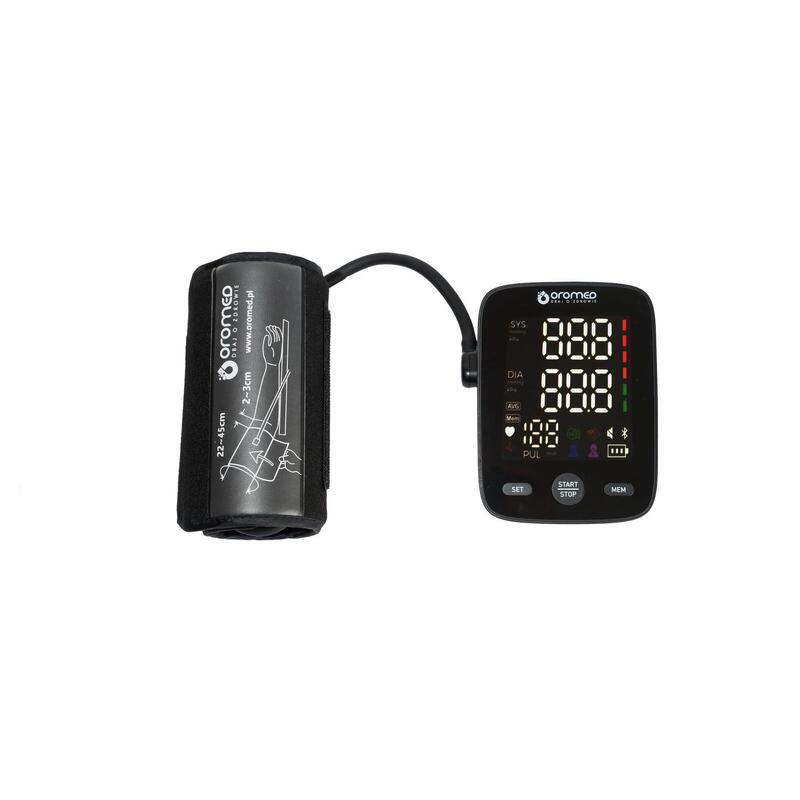 Oromed Oro-N13 - Tensiómetro Digital De Brazo Compacto Con Pantalla Led, Detección De Arritmias, 2 X 120 Ranuras De Memoria, Usb Y Batería, Apagado Automático