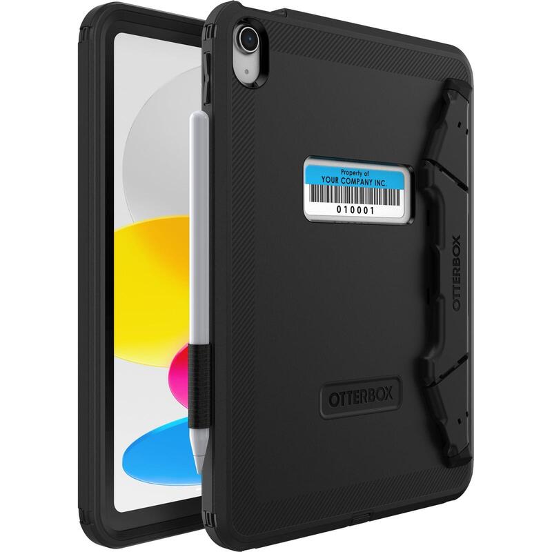 Otterbox Defender Series Carcasa Trasera Para Tableta Resistente Con Soporte Y Protección De Pantalla Negro Para Apple 10.9-Inch Ipad (10ª Generación)
