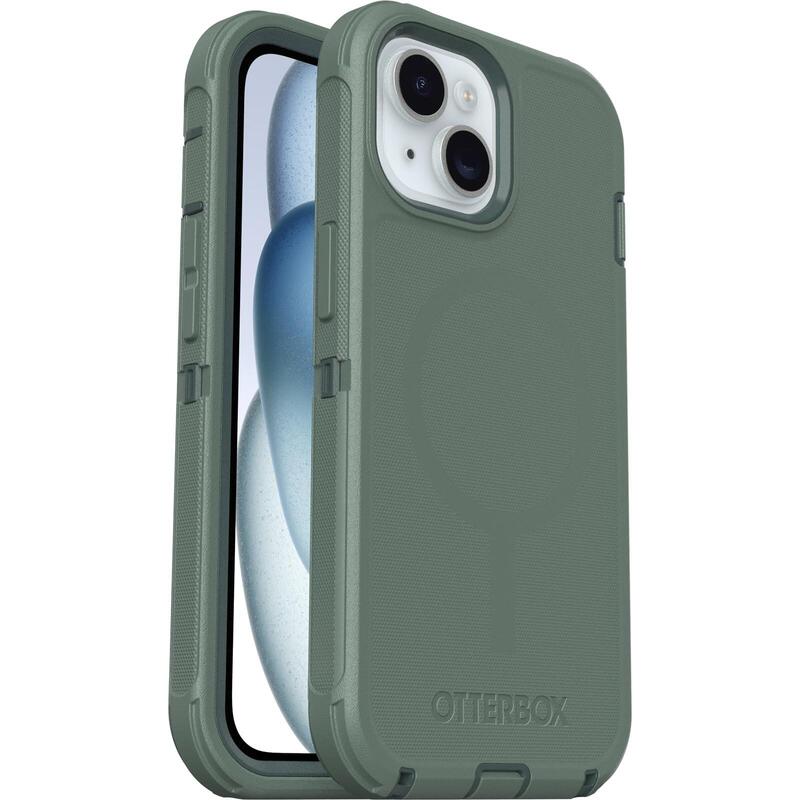 Otterbox Defender Series Carcasa Trasera Para Teléfono Móvil Compatibilidad Con Magsafe Capa De Policarbonato Elastómero Termoplástico (Tpe) Guardabosques (Verde) Para Apple Iphone 13 14 15