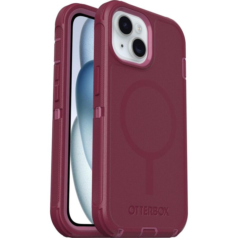 Otterbox Defender Series Carcasa Trasera Para Teléfono Móvil Compatibilidad Con Magsafe Capa De Policarbonato Elastómero Termoplástico (Tpe) Foxberry (Rosa) Para Apple Iphone 13 14 15