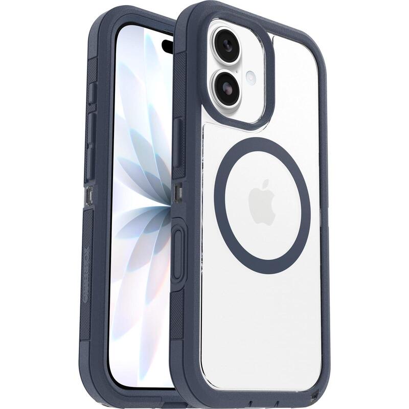 Otterbox Defender Series Pro Xt Carcasa Trasera Para Teléfono Móvil Resistente Compatibilidad Con Magsafe Capa De Policarbonato Elastómero Termoplástico (Tpe) Vaqueros Azul Claro Para Apple Iphone 17