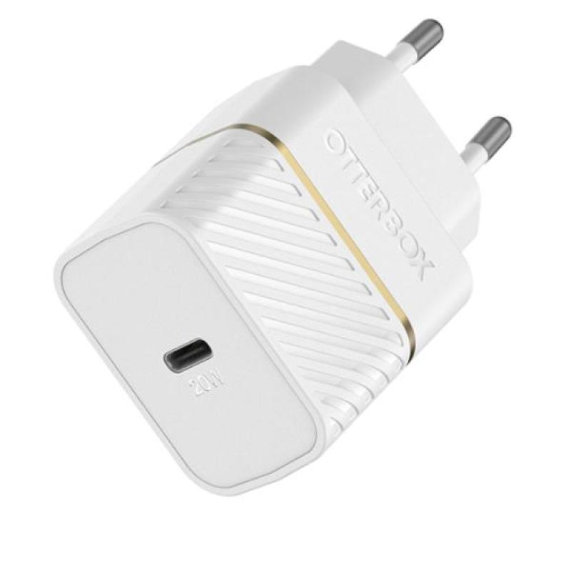 Otterbox Eu Wall Charger 20w 1x Usb-C 20w Usb-Pd White