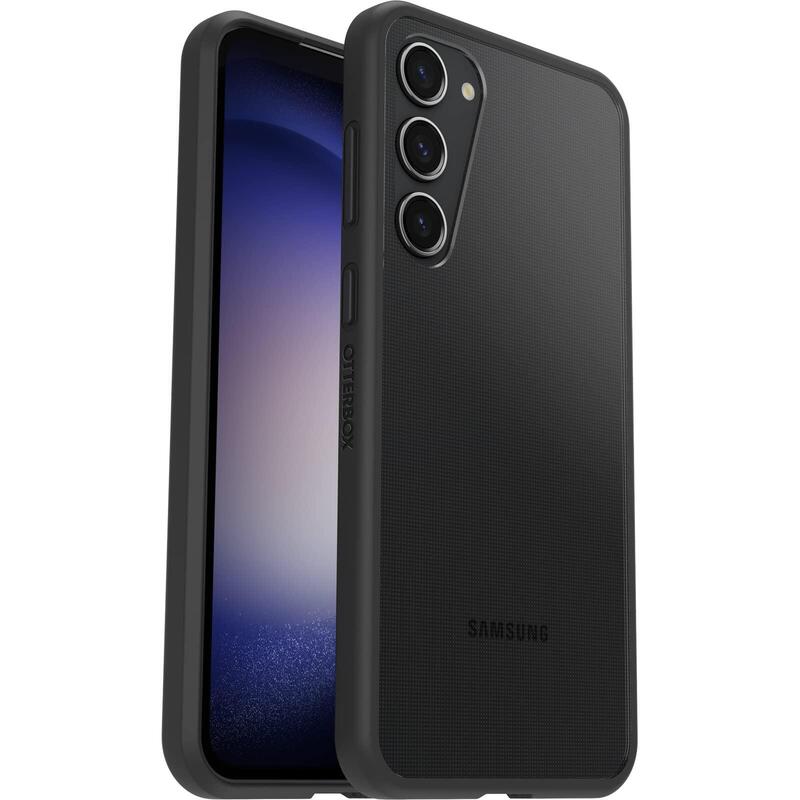 Otterbox React Series Carcasa Trasera Para Teléfono Móvil Antimicrobiano Elastómero Termoplástico (Tpe) Policarbonato Cristal Negro Para Samsung Galaxy S23+