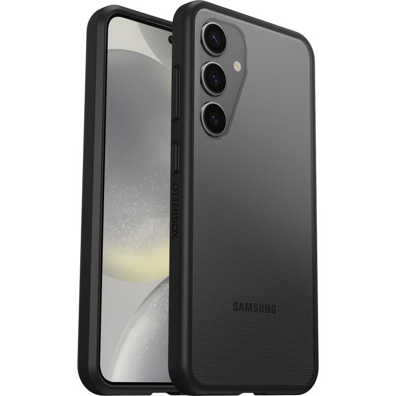 Otterbox React Series Carcasa Trasera Para Teléfono Móvil Cristal Negro (Transparente/Negro) Para Samsung Galaxy S24