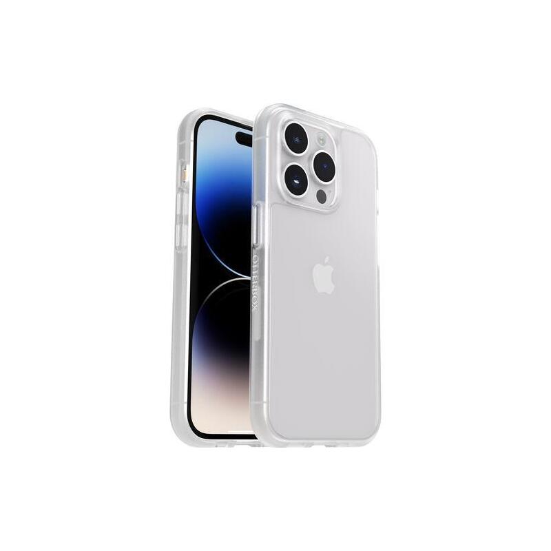 Otterbox React Series Carcasa Trasera Para Telfono Mvil Antimicrobiano Policarbonato, Goma Sinttica Transparente Para Apple Iphone 14 Pro Max