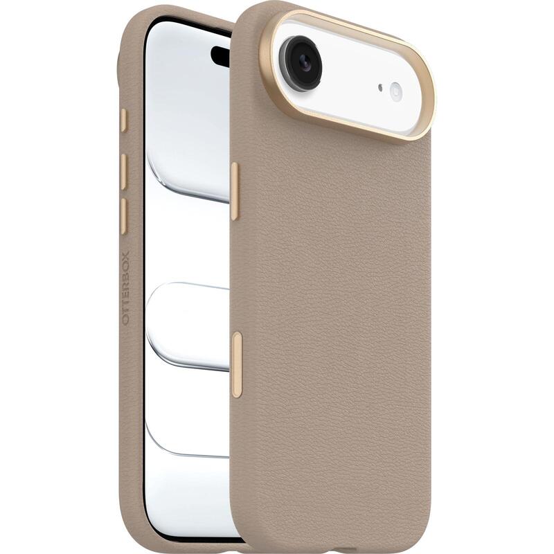 Otterbox Symmetry Cactus Leather Camera Control Iphone 17 Air Cottonwood Glen - Light Grey