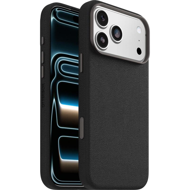 Otterbox Symmetry Cactus Leather Camera Control Iphone 17 Pro Max Noir Ash - Black