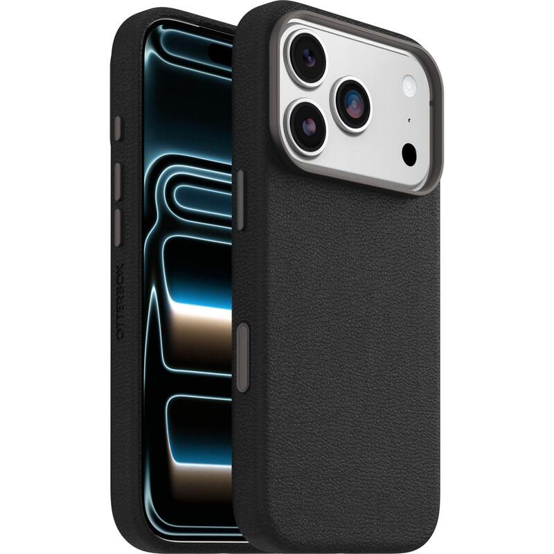 Otterbox Symmetry Cactus Leather Camera Control Iphone 17 Pro Noir Ash - Black
