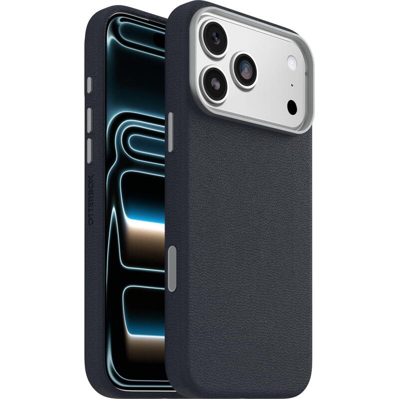 Otterbox Symmetry Series Carcasa Trasera Para Teléfono Móvil Compatibilidad Con Magsafe Cuero De Cactus Imán Poliuretano Sentimiento Azul Para Apple Iphone 17 Pro Max