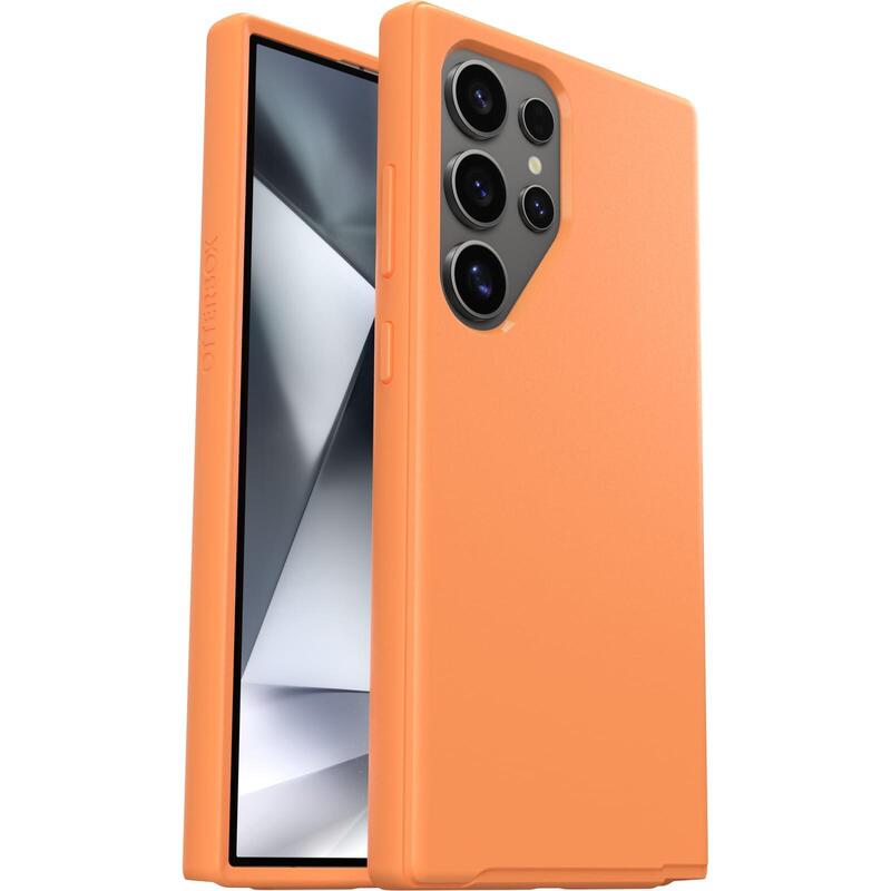 Otterbox Symmetry Series Carcasa Trasera Para Teléfono Móvil Policarbonato Goma Sintética Piedra De Sol (Naranja) Para Samsung Galaxy S24 Ultra