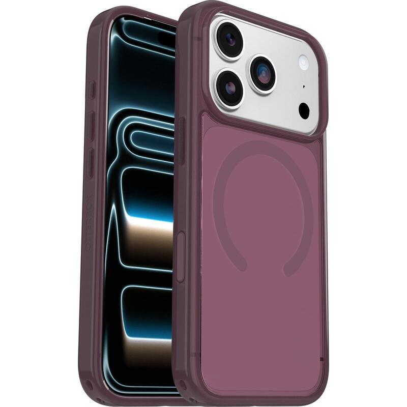 Otterbox Symmetry Series Clear Carcasa Trasera Para Teléfono Móvil Compatibilidad Con Magsafe Policarbonato Elastómero Termoplástico (Tpe) Misterio Púrpura (Translúcido) Para Apple Iphone 17 Pro