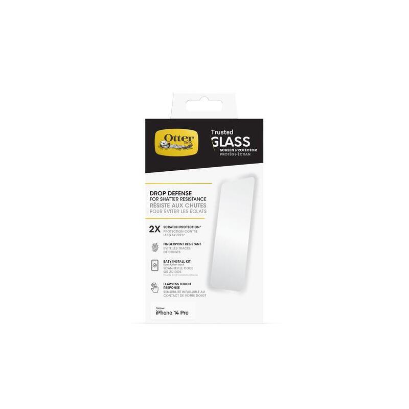 Otterbox Trusted Glass Protector De Pantalla Para Telfono Mvil Cristal Transparente Para Apple Iphone 14 Pro