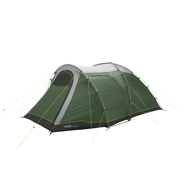 Outwell Cloud 5 Plus Two Room Dome Tent For 5 Persons, Green, Grey
