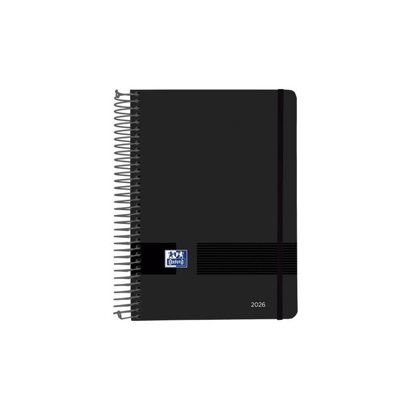 Oxford Agenda Anual Live&Go Espiral A5 320h Dp Negro 2026