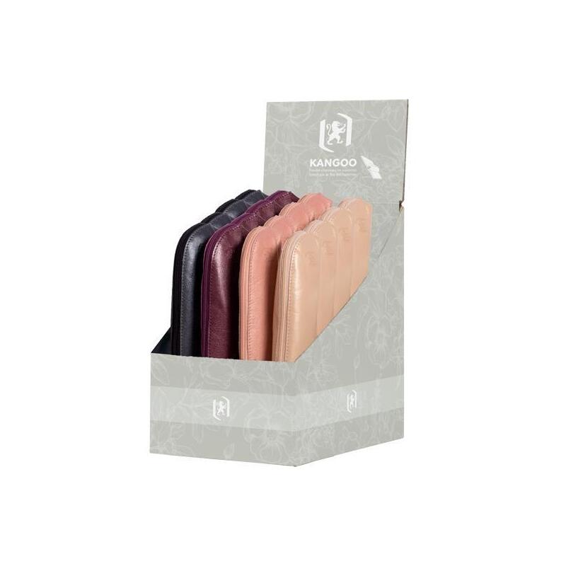 Oxford Estuche Kangoo Romance 20.5x6x5cm 100% Piel Colores Surtidos