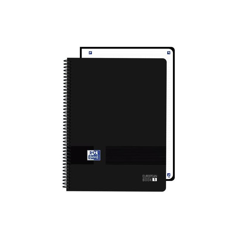Oxford Live And Go Cuaderno De Espiral - Formato A4+ - 80 Hojas - Cuadricula 5x5mm - Tapa De Plastico - Digitalizacion