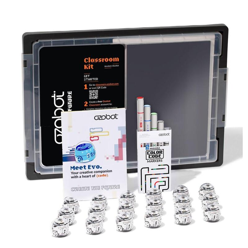 Ozobot Mint Coding Roboter Schulset \"Evo Classroom Kit 18 Robots\"