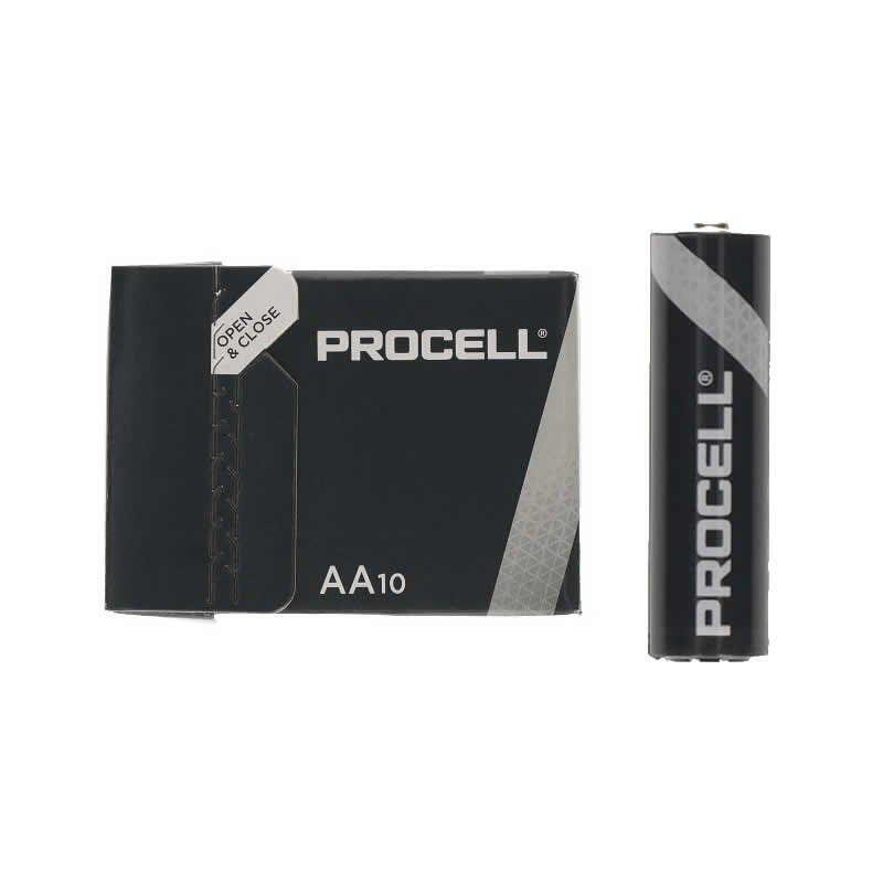 Pack 10 Pilas Aa (Lr6) Duracell Procell Id1500ipx10 Alcalina (Zn/Mno2) 1.5v 3,016mah