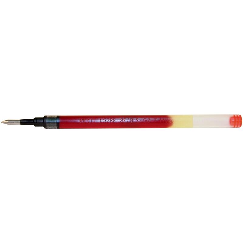 Pack 12 Unidades Pilot Recambio Para Boligrafos G2, B2p, G2 Victoria, G-Knock, Serie Mr - Color Rojo
