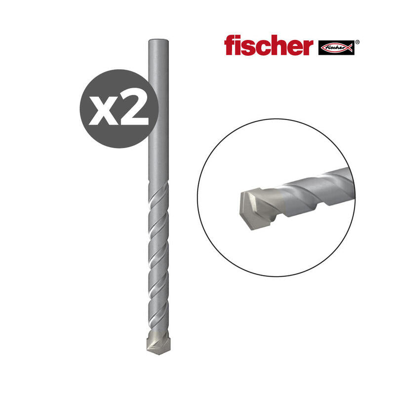 Pack 2 Brocas Para Piedra D-S Hm 4,0x38/75 530523 Fischer