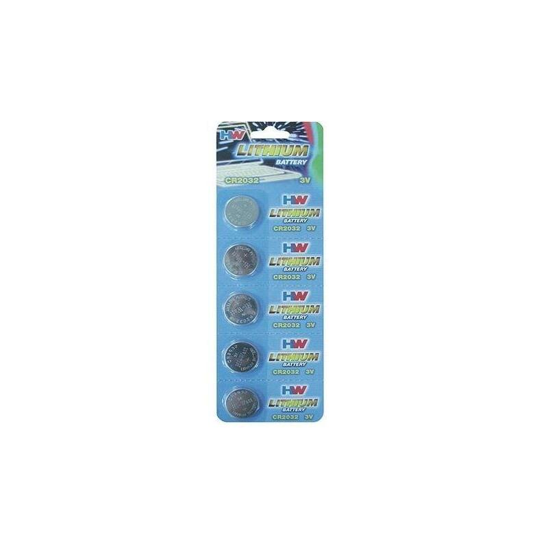 Pack 5 Pilas De Boton Litio Cr-2032 Hw (3v 220ma)