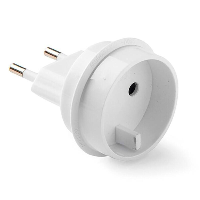 Pack De 10 Unidades - Adaptador Europeo - Universal, 10a 250 V, Espigas 4 Mm, Blanco