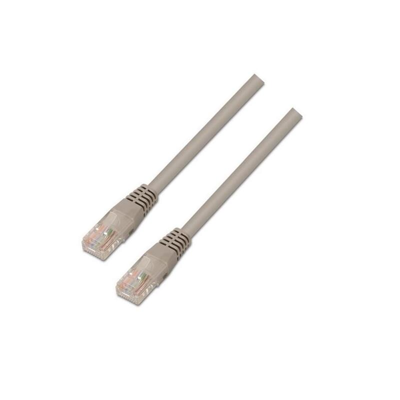 Pack De 10 Unidades Aisens Cable De Red Latiguillo Rj45 Lszh Cat.6 Utp Awg24 Gris 10,0 M