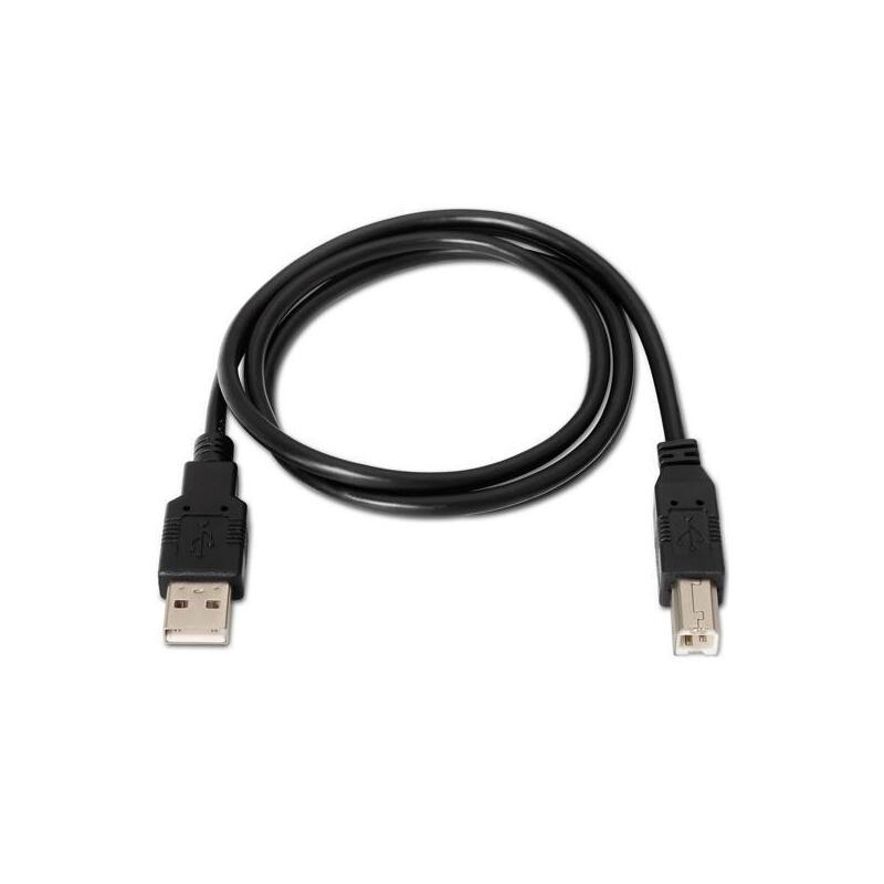 Pack De 10 Unidades Aisens Cable Usb 2.0 Impresora Tipo A/M - B/M Negro 3,0m