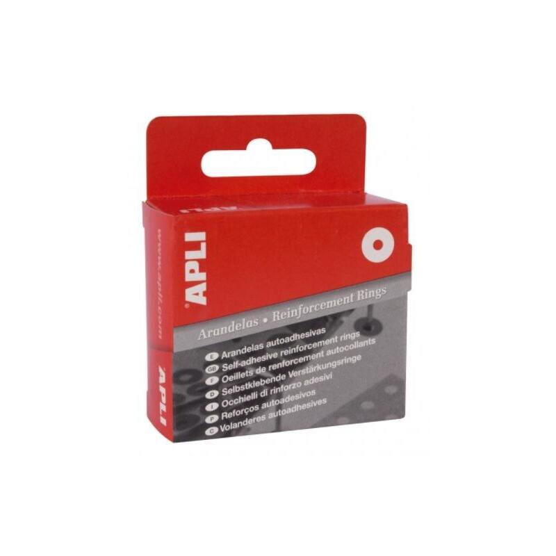 Pack De 10 Unidades Apli Arandelas De Refuerzo 13mm Caja 240 Ud Translúcidas