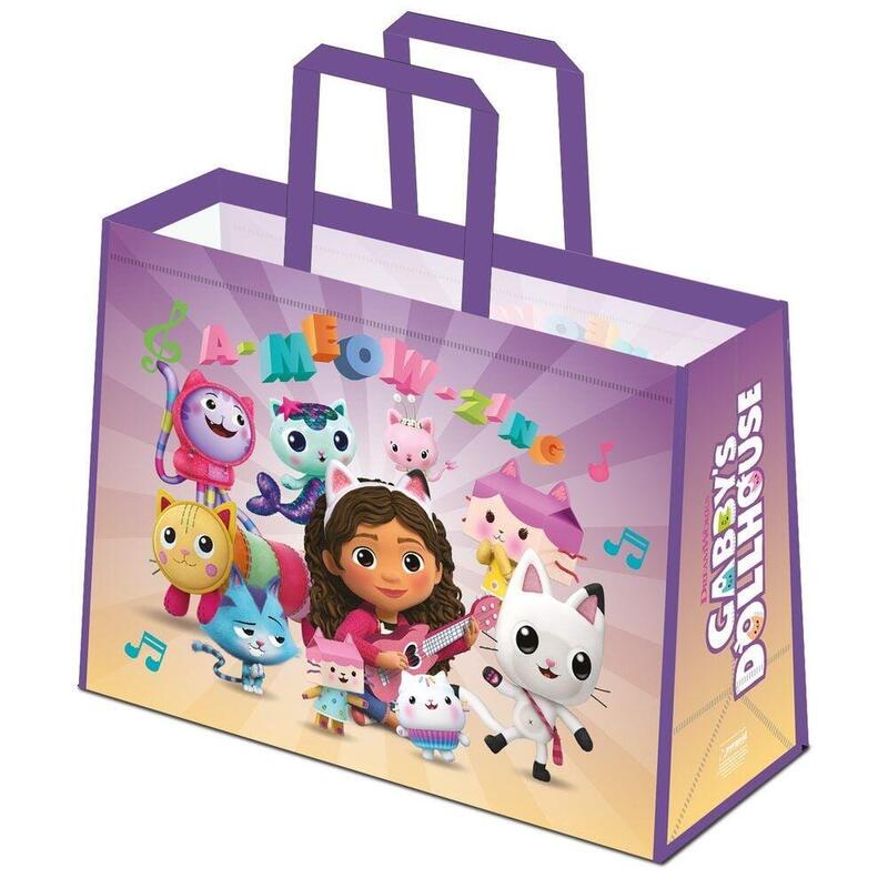 Pack De 10 Unidades - Bolsa Shopping Gabby Cats La Casa De Muñecas De Gabby