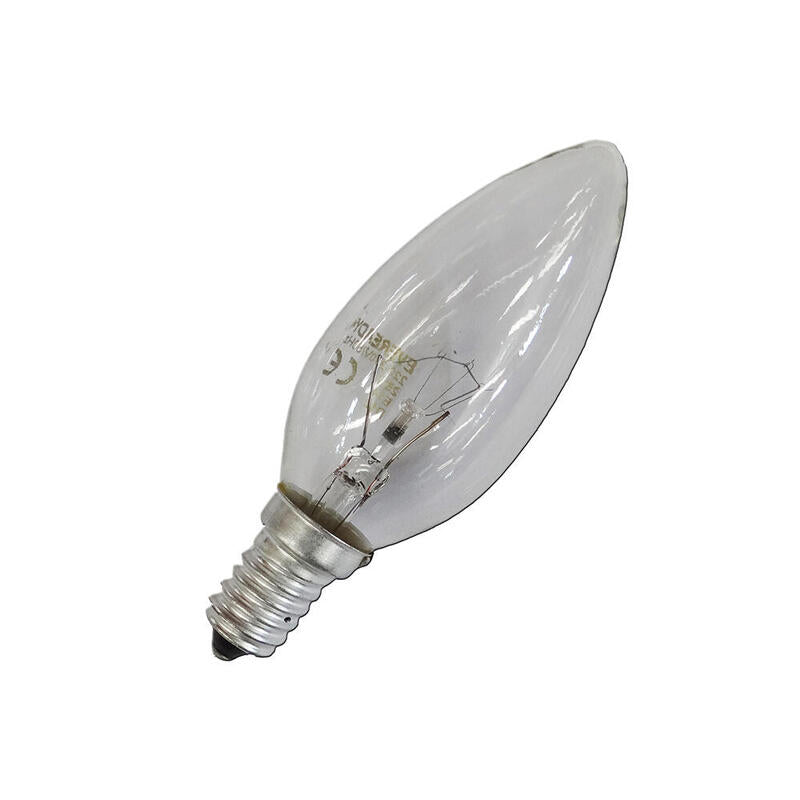 Pack De 10 Unidades - Bombilla Incandescente Vela Clara 60w E14 (Solo Uso Industrial)