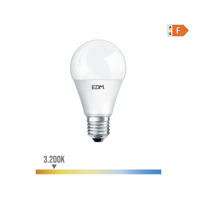 Pack De 10 Unidades - Bombilla Standard Led E27 10w 932lm 3200k Luz Calida Ø5,9x11cm Edm