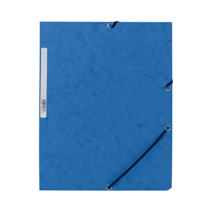 Pack De 10 Unidades - Carpeta Gomas Kf02167 Cartón Azul Con Solapas Din A4 Q-Connect