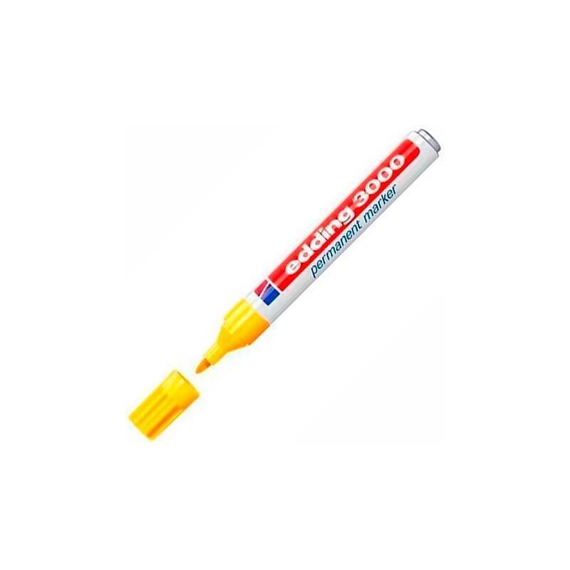 Pack De 10 Unidades Edding Marcador Permanente 3000 Amarillo