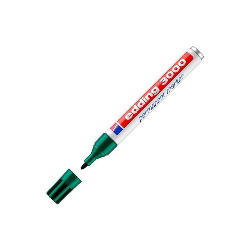 Pack De 10 Unidades Edding Marcador Permanente 3000 Verde