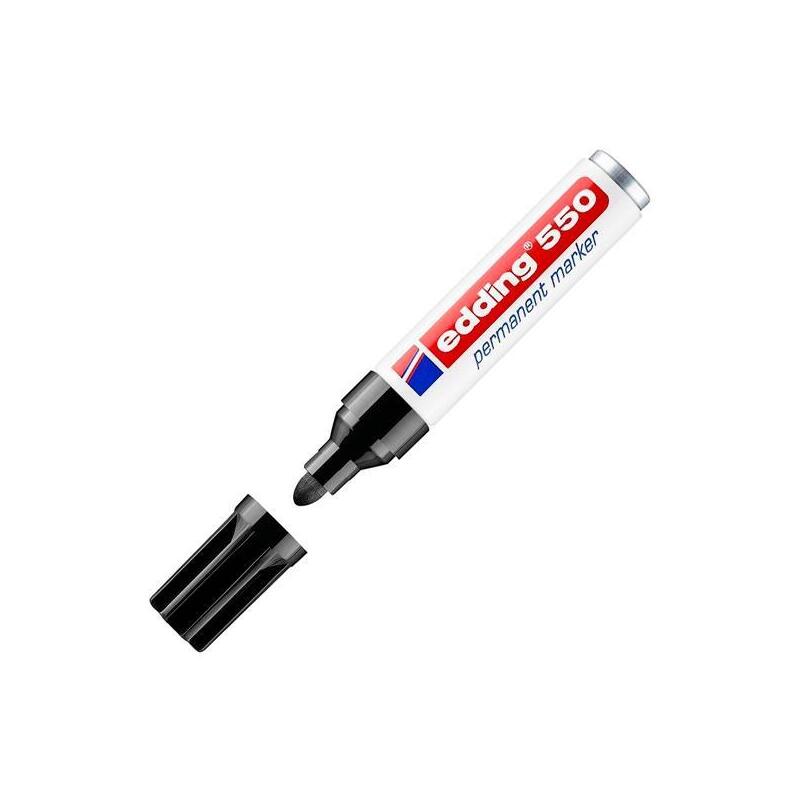 Pack De 10 Unidades Edding Marcador Permanente 550 Negro