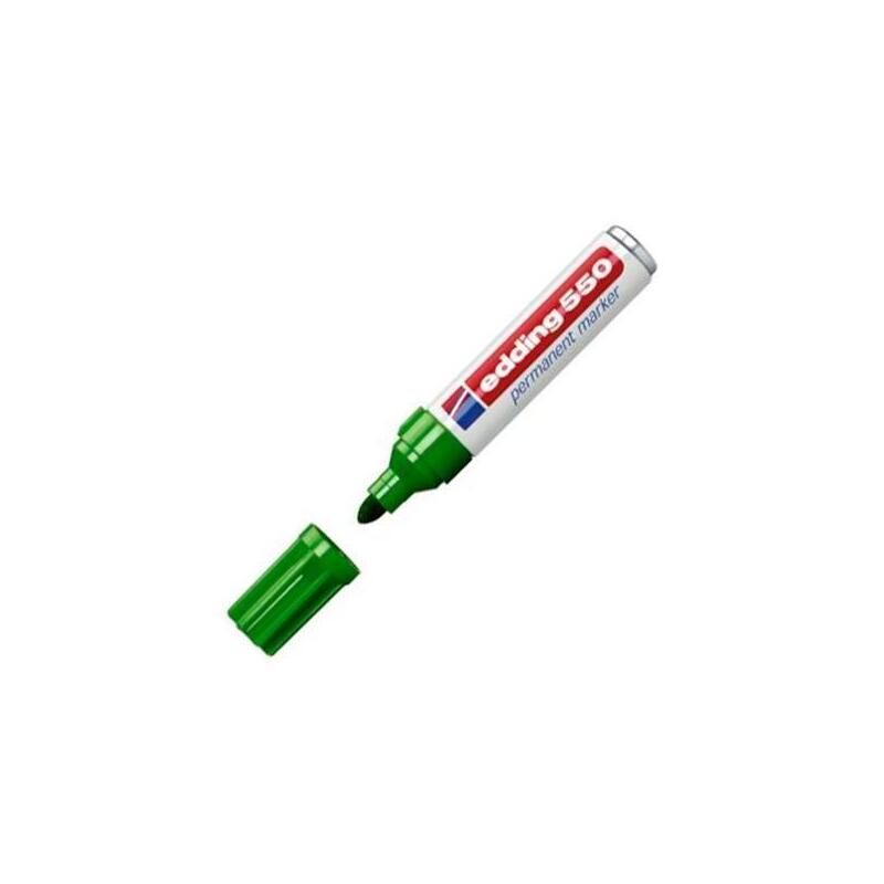 Pack De 10 Unidades Edding Marcador Permanente 550 Verde