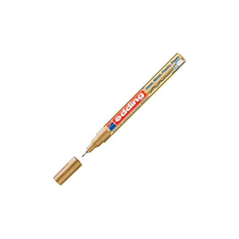 Pack De 10 Unidades Edding Marcador Permanente 780 Oro